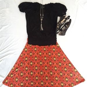 Large Lularoe Azure skirt.  Beautiful colors!